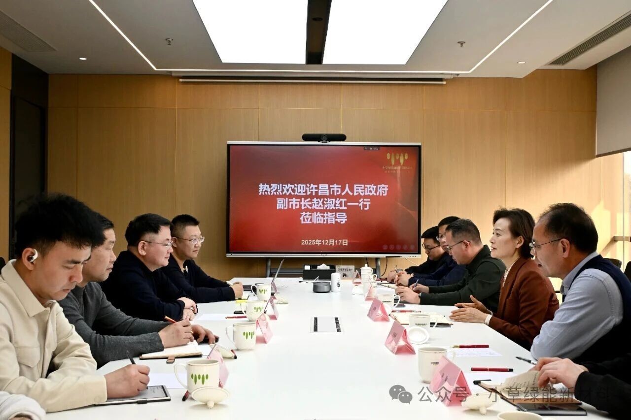 凝心聚力促发展，政企同心谱新篇：河南省许昌市政府领导一行莅临小草绿能